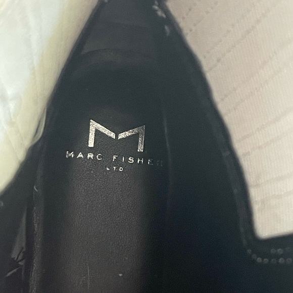 Marc Fisher Prisco White Leather Platform Boots - Picture 5 of 6